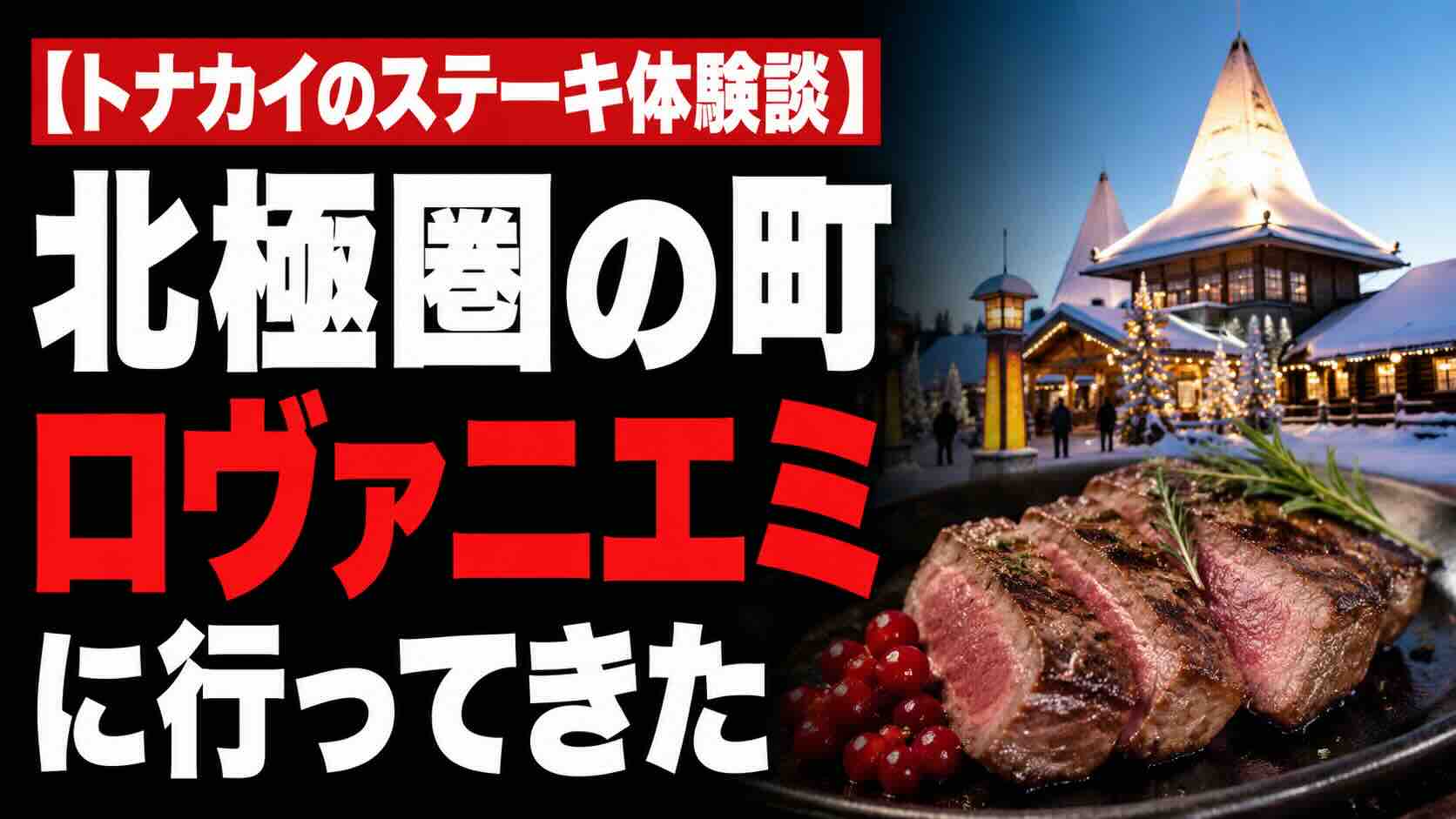 【トナカイのステーキ体験談】北極圏の町「ロヴァニエミ」に行ってきた