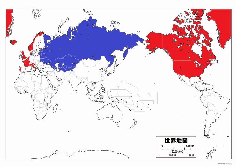 NATOとソ連の勢力図