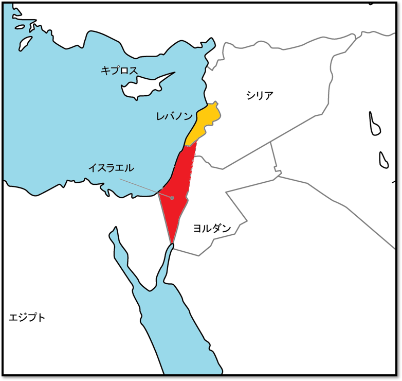 israel-vs-lebanon-map