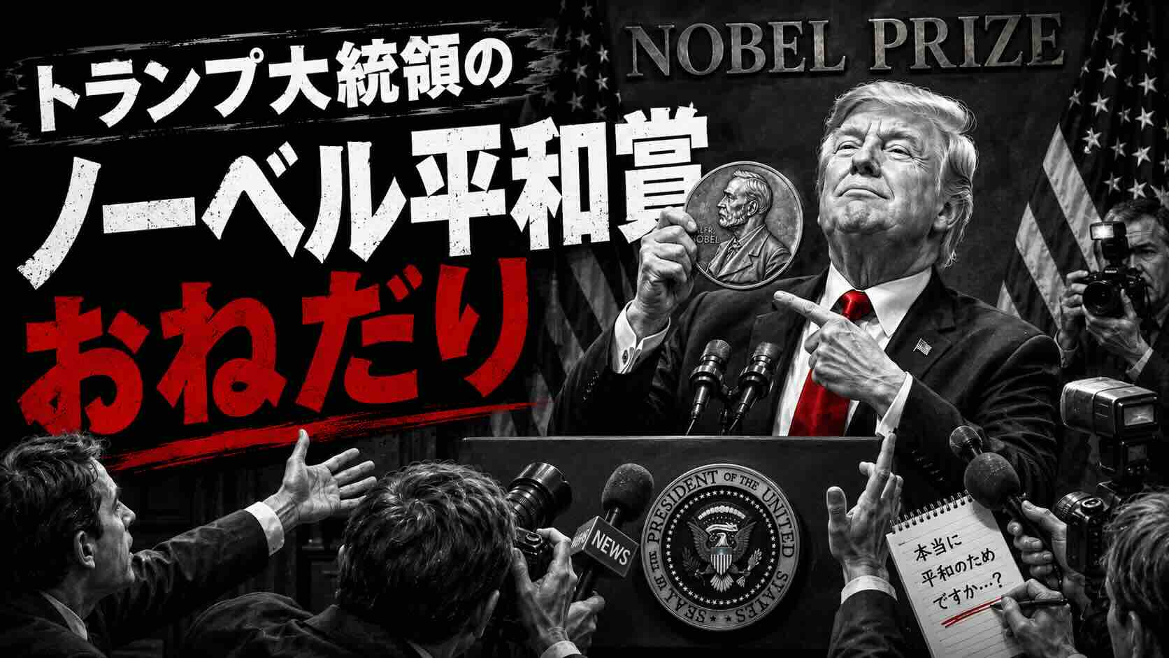 トランプ大統領の『ノーベル平和賞おねだり』についてまとめてみた。